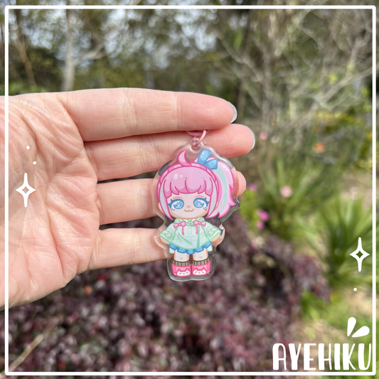 Kiri Epoxy Keychain | Gloss | Kawaii | Gaming |