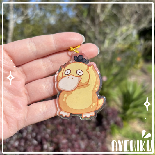 Psyduck Epoxy Keychain | Gloss | Kawaii | Anime | Poke