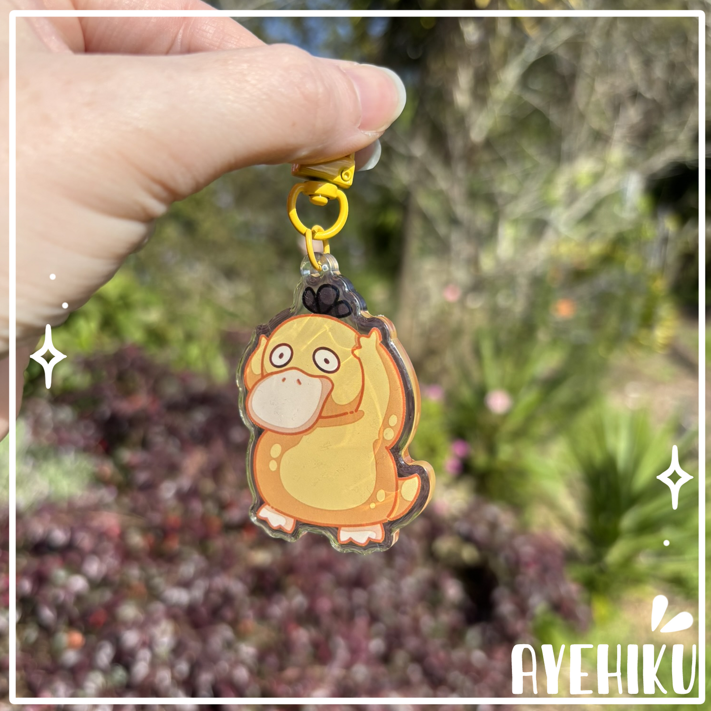 Psyduck Epoxy Keychain | Gloss | Kawaii | Anime | Poke