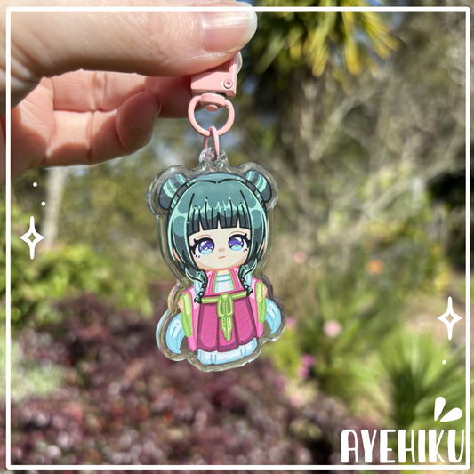 Maomao Pink Epoxy Keychain | Gloss | Kawaii | Anime |