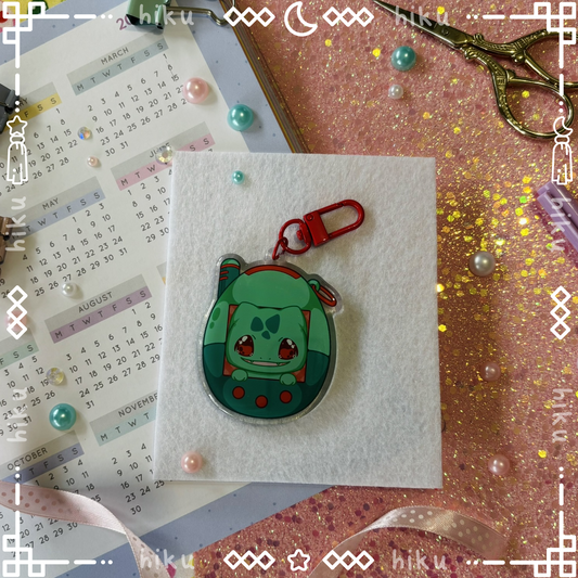 Bulbasaur Epoxy Keychain | Gloss | Kawaii | Tamagotchi