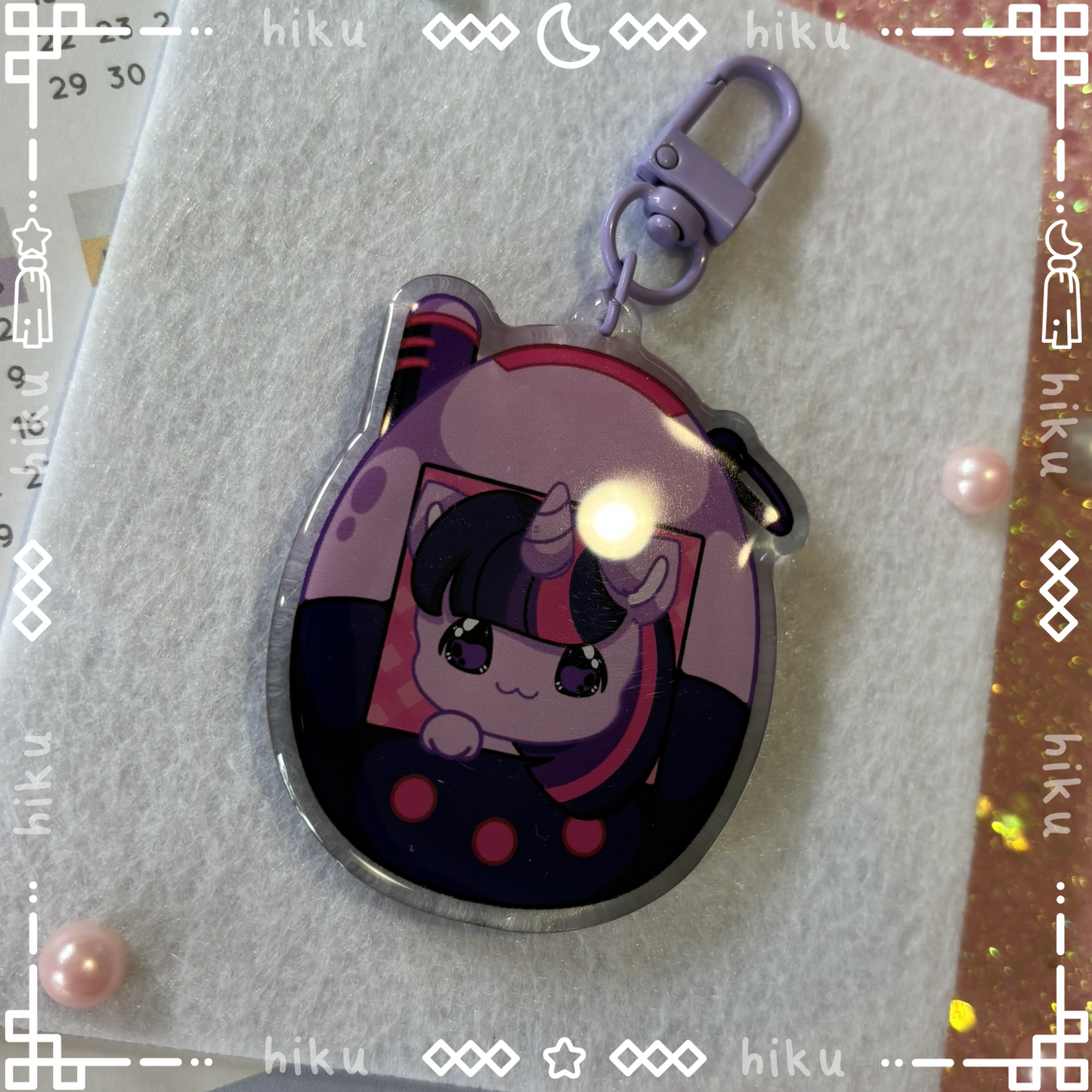 Twilight Epoxy Keychain | Gloss | Kawaii | Tamagotchi