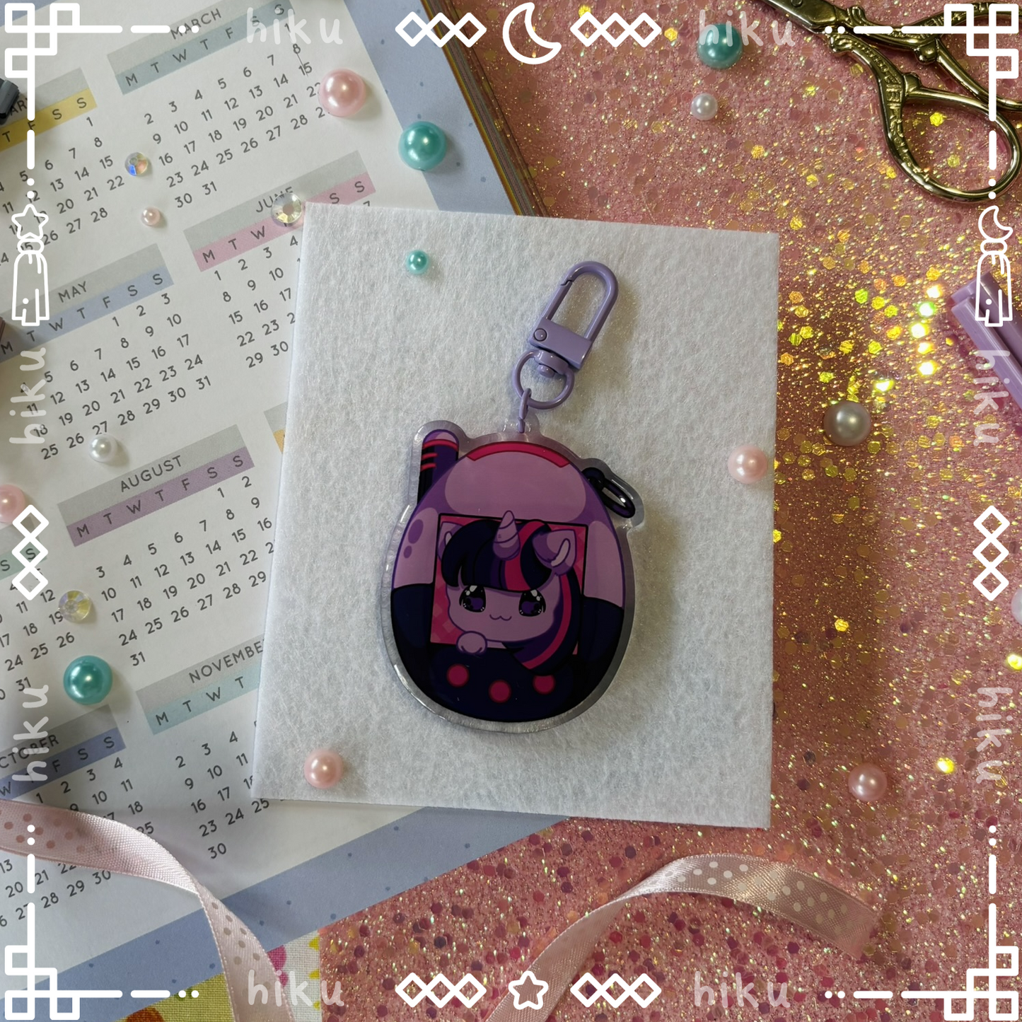 Twilight Epoxy Keychain | Gloss | Kawaii | Tamagotchi