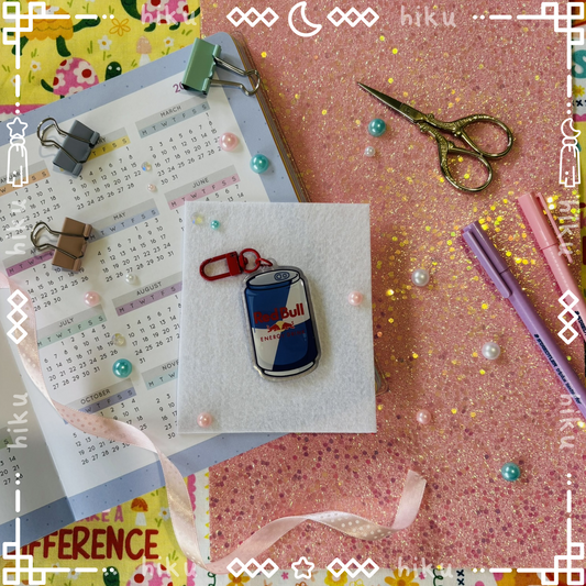 RedBull Epoxy Keychain | Gloss | Kawaii |