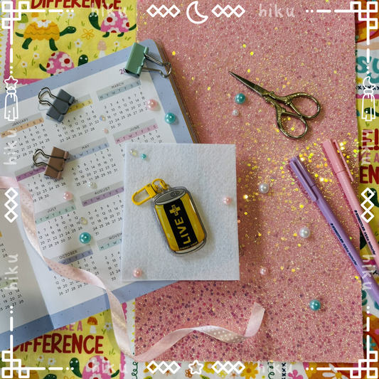 Live Plus Epoxy Keychain | Gloss | Kawaii |