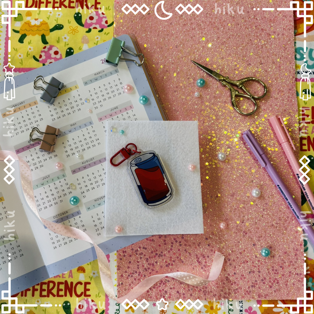 RedBull Epoxy Keychain | Gloss | Kawaii |