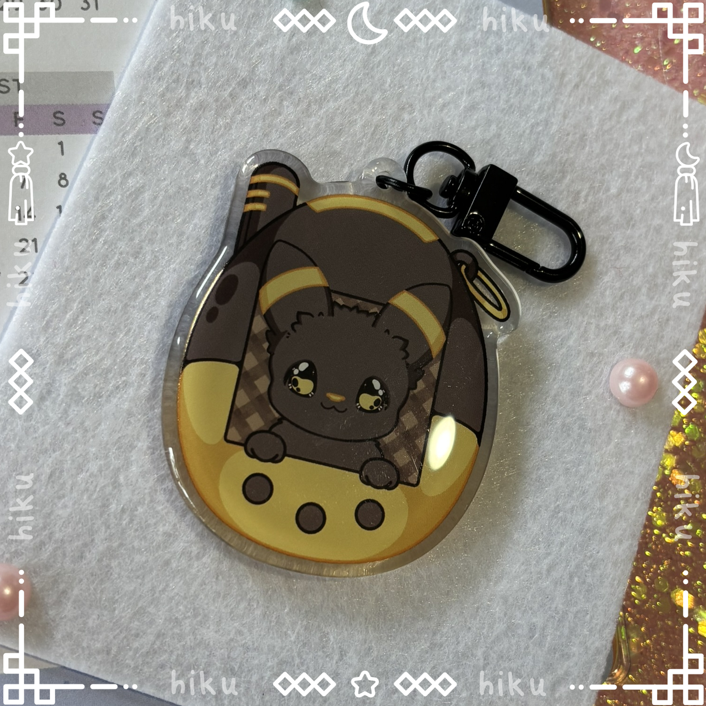 Umbreon Epoxy Keychain | Gloss | Kawaii | Tamagotchi