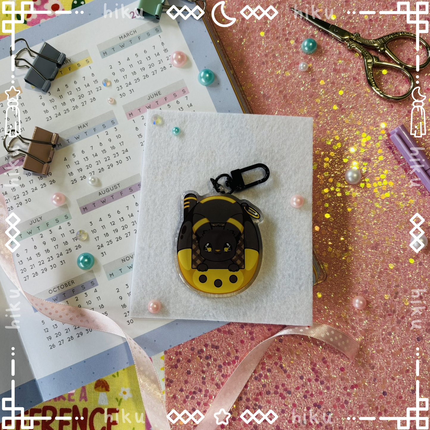 Umbreon Epoxy Keychain | Gloss | Kawaii | Tamagotchi