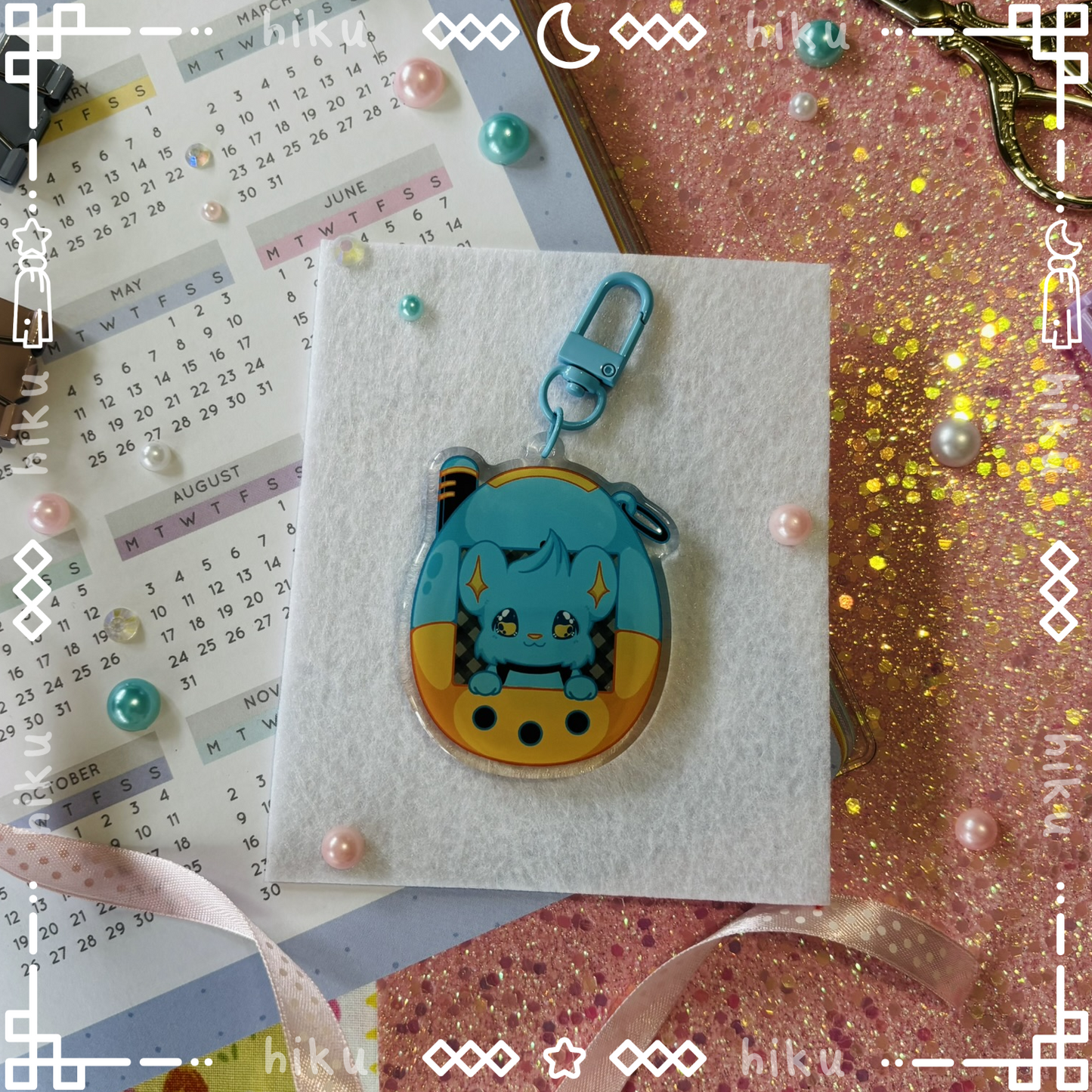 Shinx Epoxy Keychain | Gloss | Kawaii | Tamagotchi