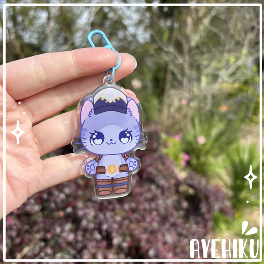 Cait Epoxy Keychain | Gloss | Kawaii | Anime |