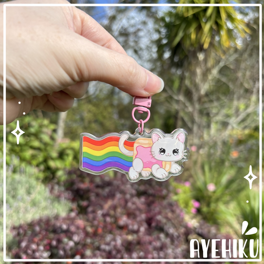 Nyan Cat Epoxy Keychain | Gloss | Kawaii |