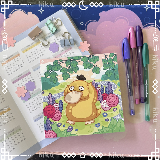 Psyduck Print Poster | Matte | Chibi | Kawaii