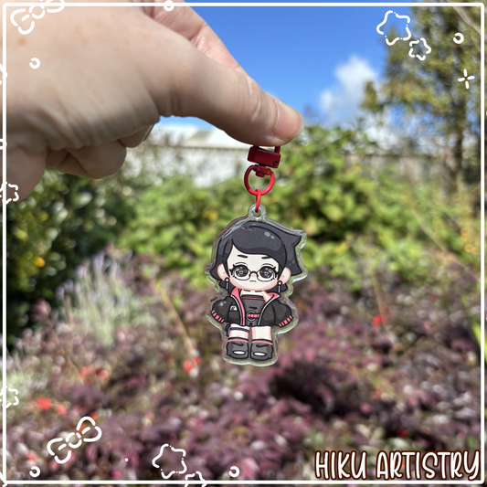 Sarada Epoxy Keychain | Gloss | Kawaii | Anime | Poke