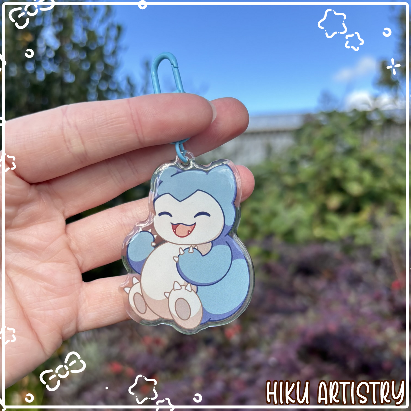 Snorlax Epoxy Keychain | Gloss | Kawaii | Anime | Poke