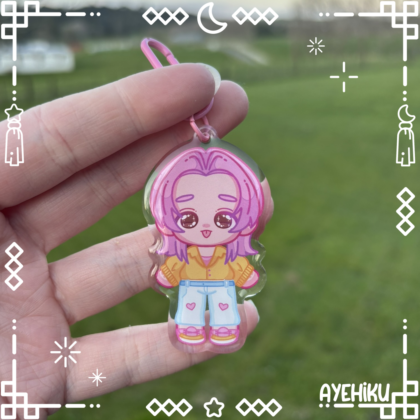 Romance Epoxy Keychain | Gloss | Kawaii | Anime | Poke