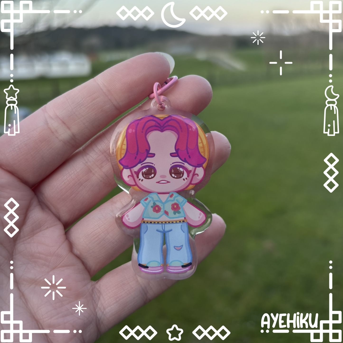 Abby Epoxy Keychain | Gloss | Kawaii | Anime | Poke