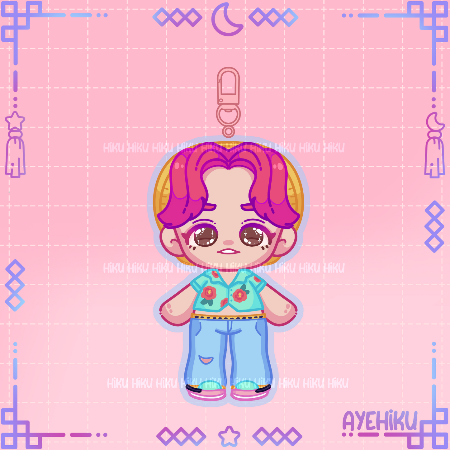 Abby Epoxy Keychain | Gloss | Kawaii | Anime | Poke