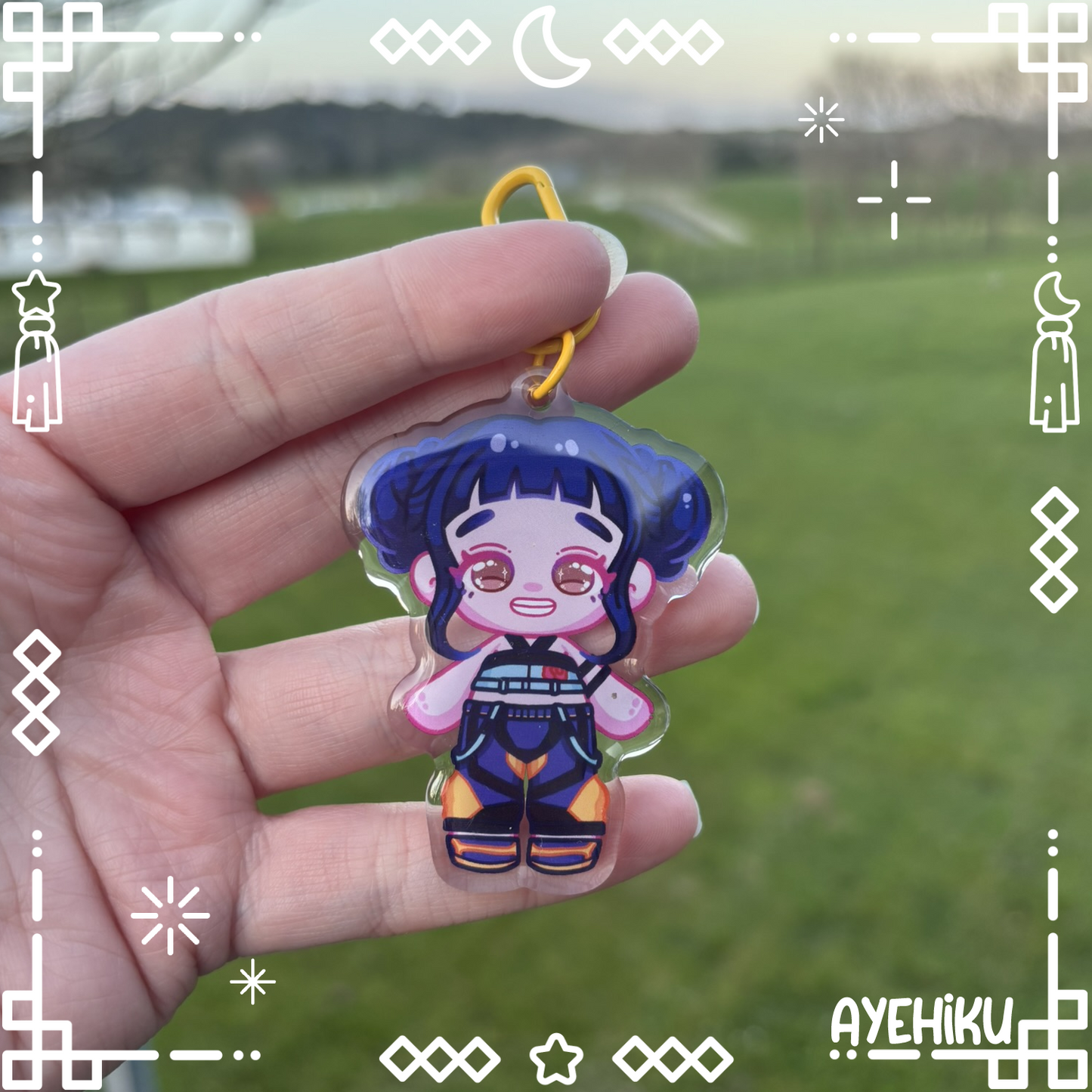 Zoey Epoxy Keychain | Gloss | Kawaii | Anime |
