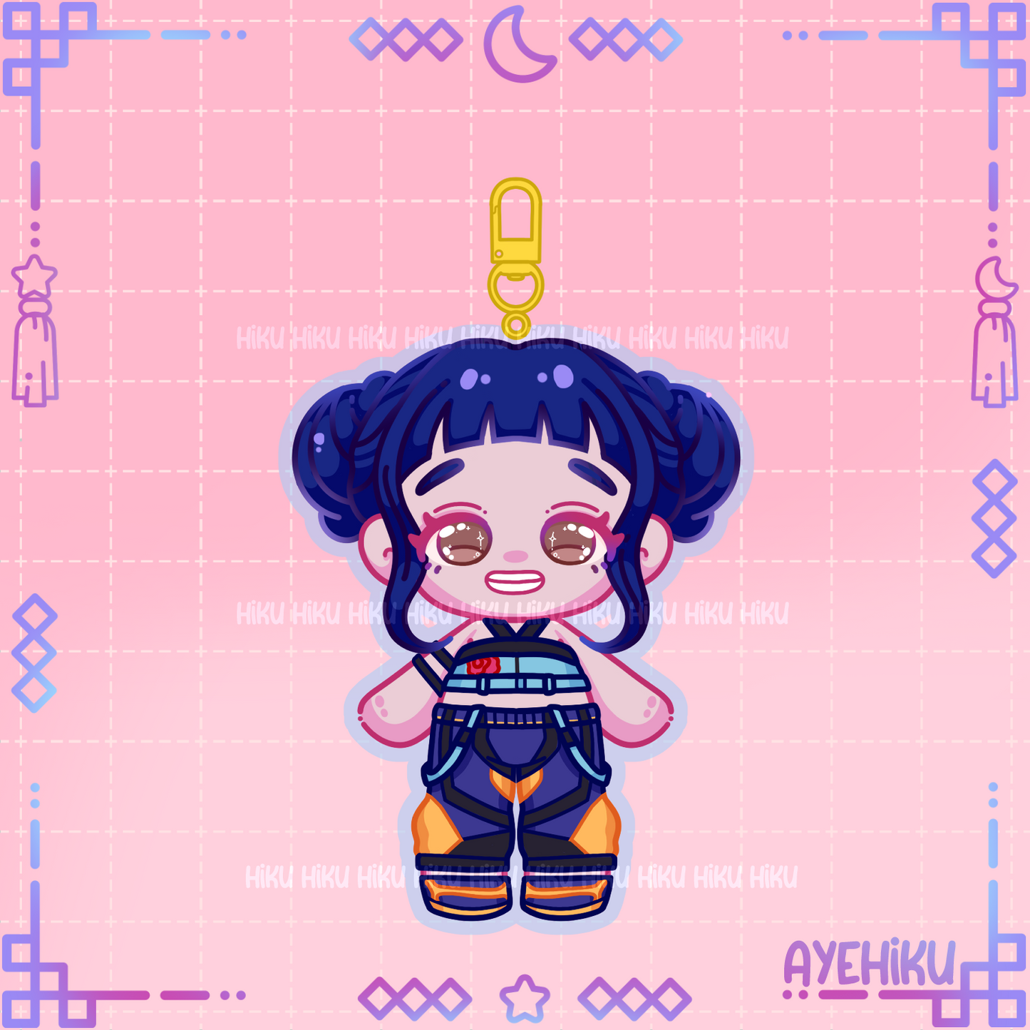 Zoey Epoxy Keychain | Gloss | Kawaii | Anime |